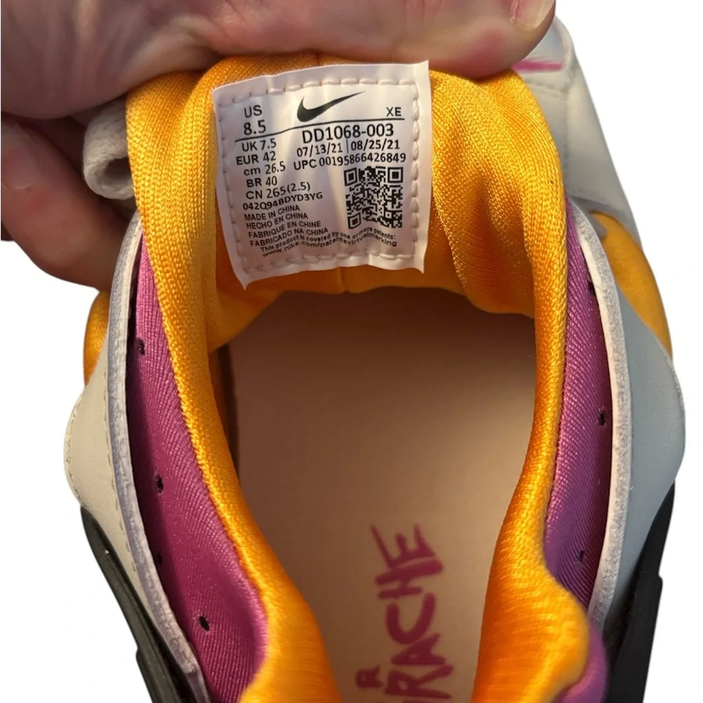 Nike Men’s Air Huarache Sneakers in Light Bone/Lethal Pink